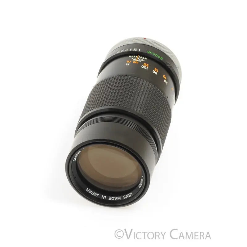 Canon FD 200mm f4 S.S.C. Telephoto Prime Lens [MINT-]
