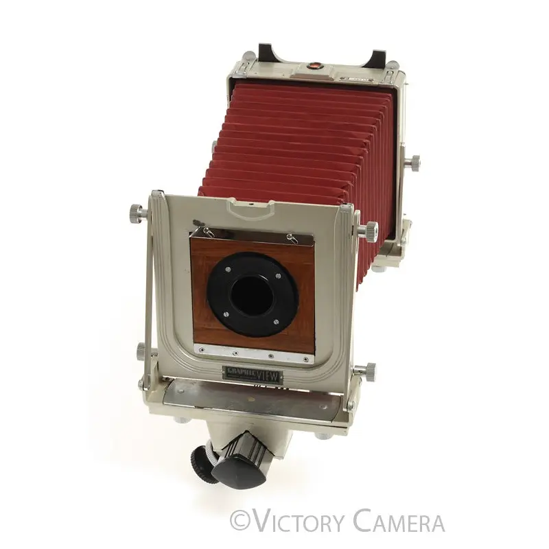 Graflex Graphic View 4x5 Large Format Rail Camera w/ #0 Lens Board  [GOOD]