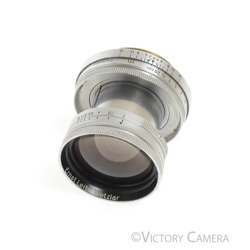 Leica 5cm 50mm f2 Collapsible Summicron Coated LTM Prime Lens -Nice- [EXC]