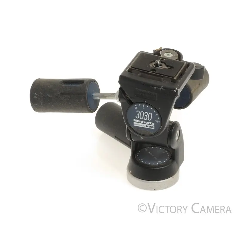 Manfrotto Bogen 3030 Pan Tilt Tripod Quick Release Head w/ QR Plate [EX]