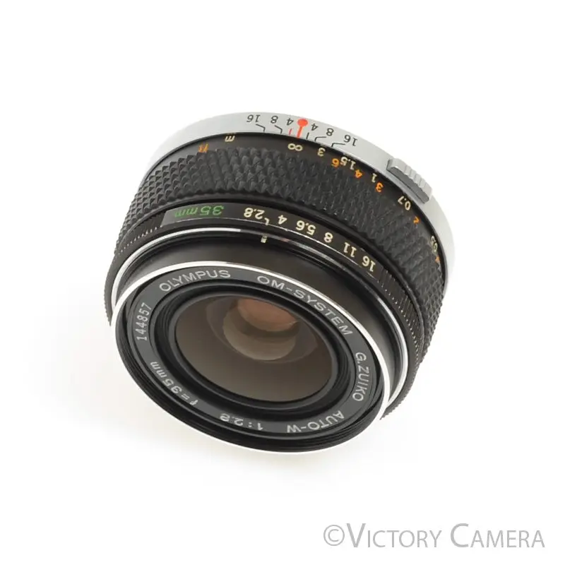 Olympus G.Zuiko 35mm f2.8 Auto-W OM Wide Angle Prime Lens [EXC+]