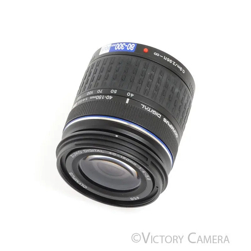 Olympus Zuiko Digital 40-150mm f4-5.6 Zoom Lens for Four Thirds -Clean w/ Shade- [EXC]