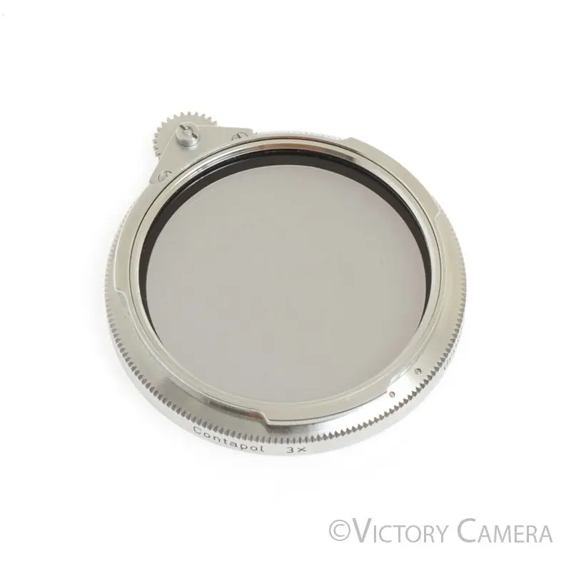 Zeiss Ikon AG B56 Contapol 3x Chrome Polarizing Filter -Clean Glass- [EX+]