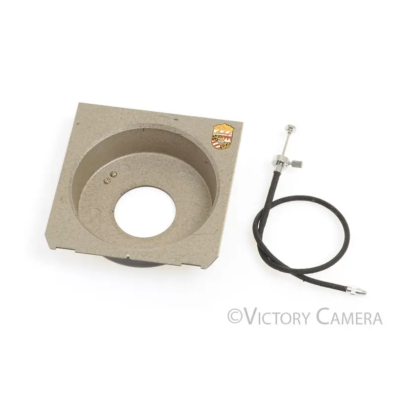 Genuine Linhof Recessed #0 4x5 View Camera Lens Board for IV V Master [EX+]