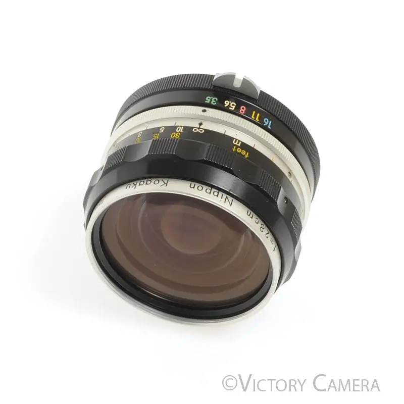 Nikon Nikkor-H 2.8cm 28mm f3.5 non-AI Manual Focus Lens [GOOD]