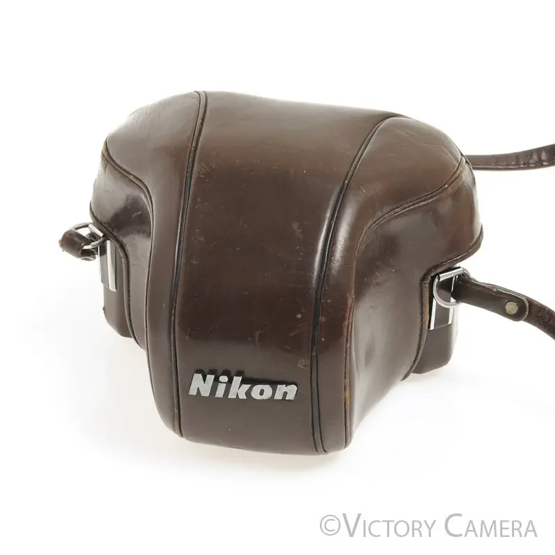 Nion F Brown Leather Ever Ready Case "T" for F Camera [GOOD]