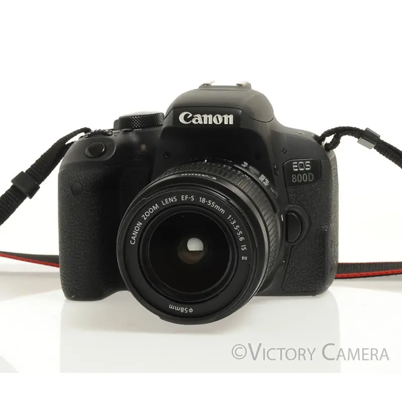 Canon EOS 800D Rebel T7i 24.2MP Digital SLR Camera w/ EF-s 18-55mm Lens [EX+]