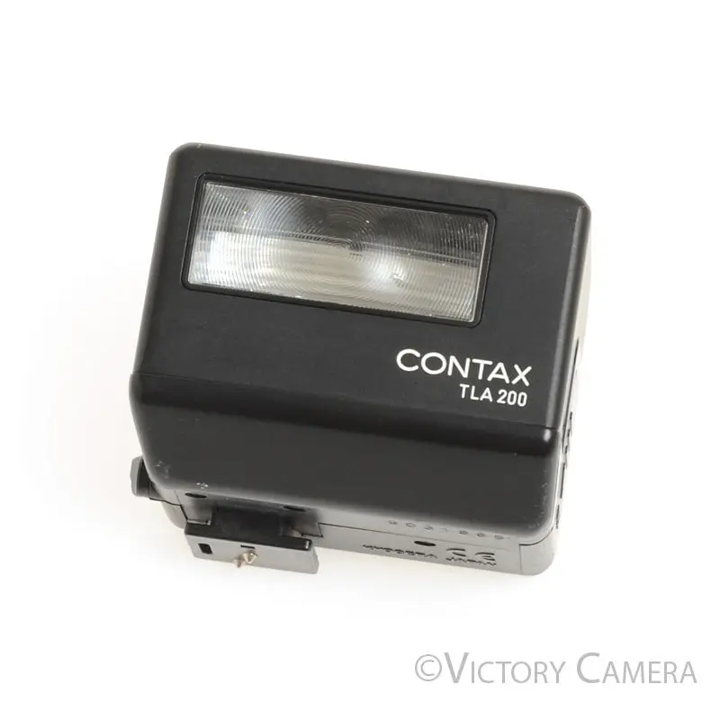 Contax TLA200 TLA 200 Black TTL Flash for G1 G2 Cameras w/ Case [EX+]