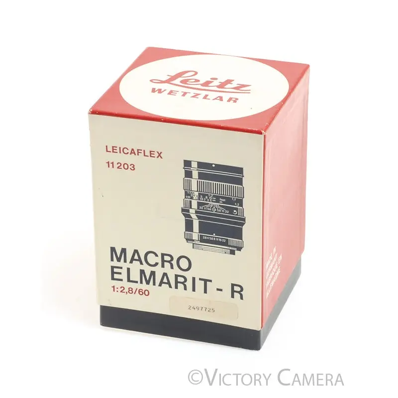 Leica Leicaflex Macro Elmarit-R 60mm f2.8 Box ONLY [EX+]