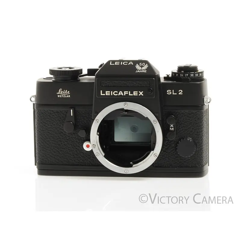 Leica Leicaflex SL2 SL 2 Black 50 JAHRE 35mm Film Camera -Good Seals- [MINT-]
