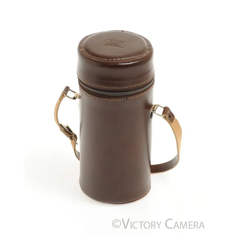 Leica Leitz Brown Leather "Rockleigh" Lens Case (~7.5" x 3.5") [EX+]