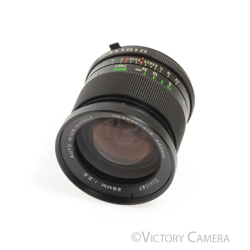 Vivitar 28mm F2.5 Auto Wide-Angle Prime Lens for Minolta Manual Focus [EX+]