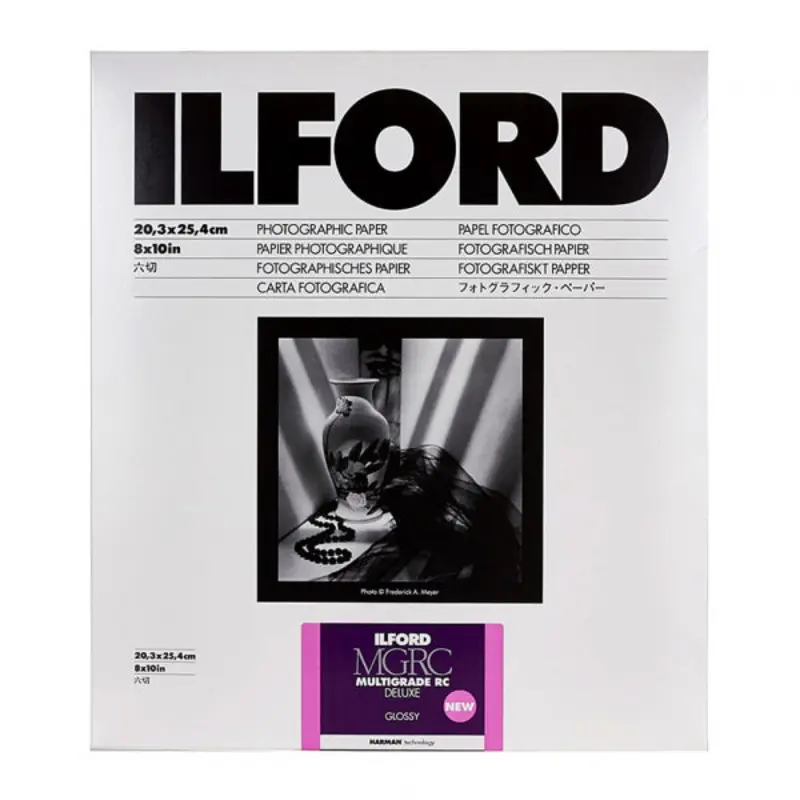 Ilford 1179659 MULTIGRADE RC Deluxe Photo Paper (Glossy, 8 x 10", 30 Sheets)