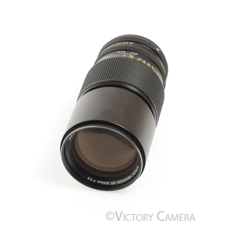 Konica Hexanon AR 200mm f3.5 Telephoto Lens [MINT-]