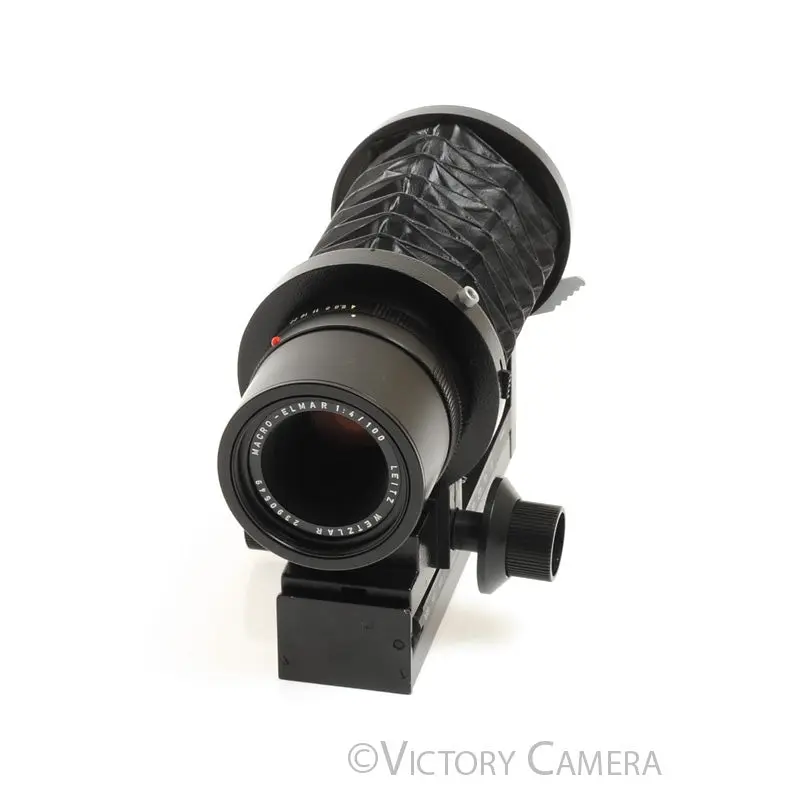 Leica Macro-Elmar 100mm F4 R Lens on Bellows  [EXC+]
