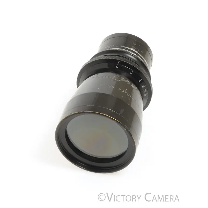 Dallmeyer 12" F6 Popular Telephoto View Camera Lens [GOOD]