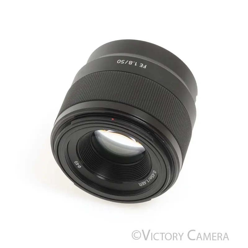 Sony FE 50mm f1.8 SEL50F18F Autofocus Prime Lens for E Mount w/ Shade [EXC+]