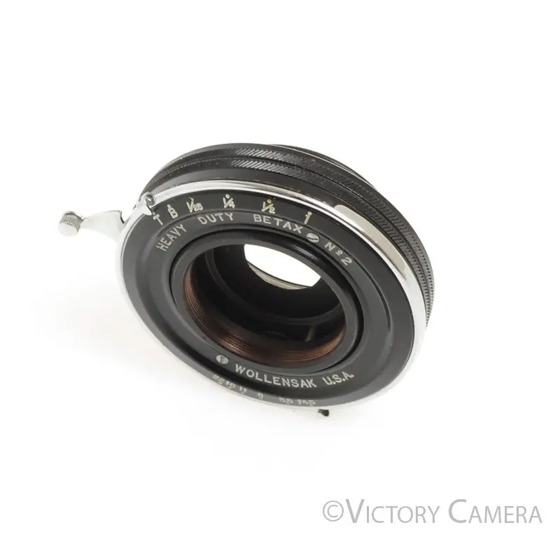 Wollensak Betax #2 (30mm) Shutter for 4x5 View Camera f4.5 Lens  [EX+]