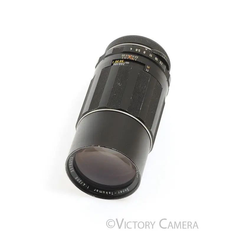 Pentax Super-Takumar SMC 200mm f4 M42 Screw Mount Lens [EXC]