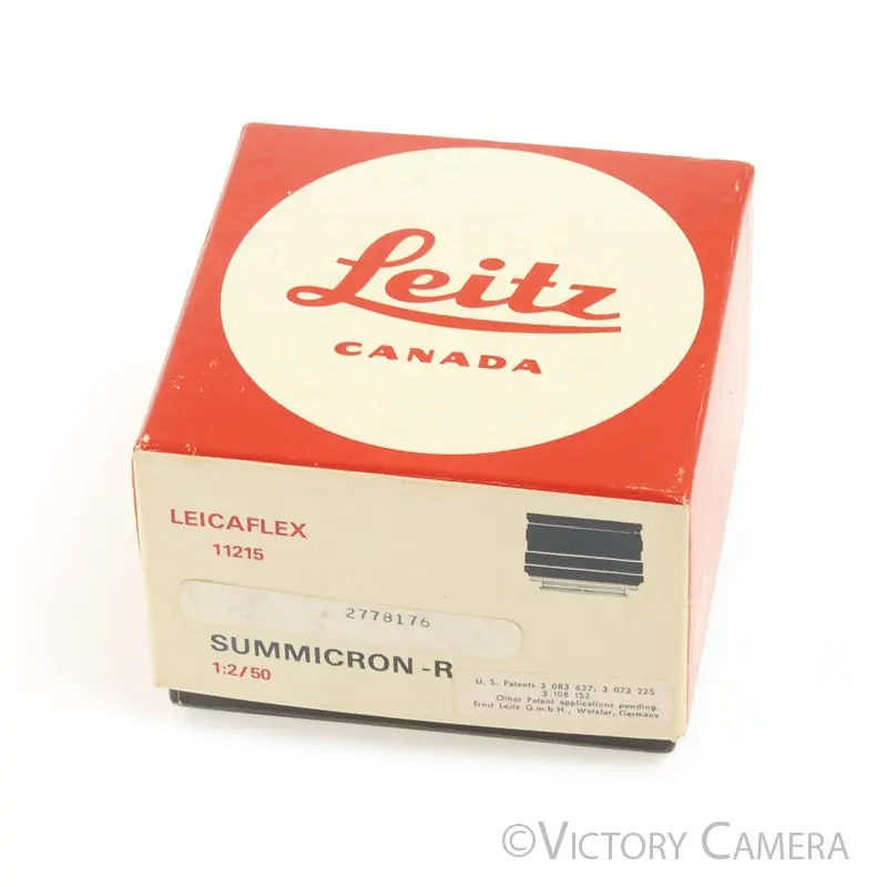 Leica Leicaflex 50mm f2 Summicron-R Box ONLY [EXC+]