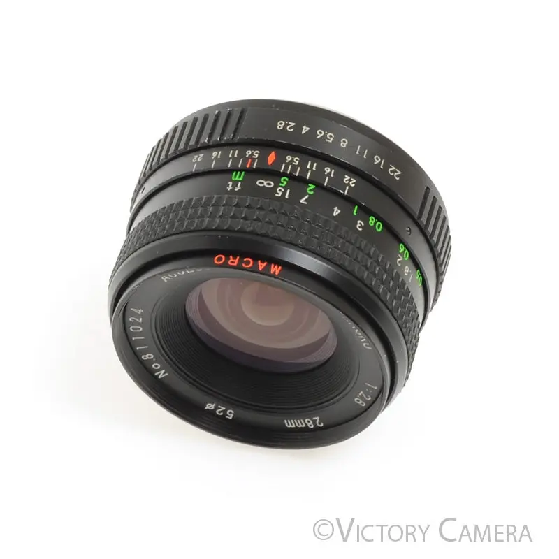 Access P-MC 28mm f2.8 Wide Angle 1:4 Macro Lens for Pentax K Mount [EXC-]