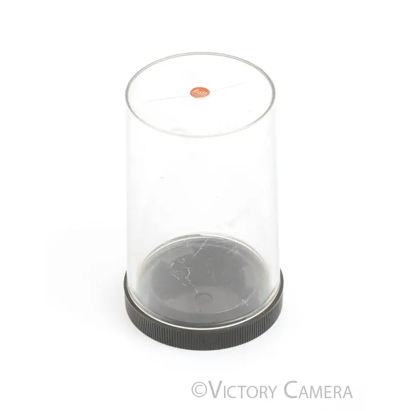 Leica Leitz Plastic Lens Bubble Case for R Mount ~5" Tall  [GOOD]