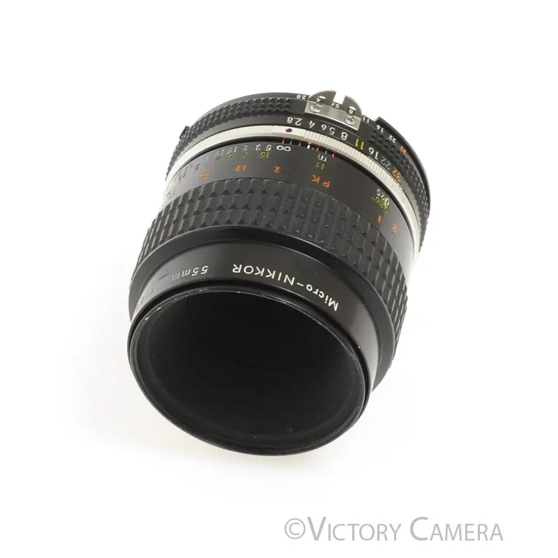 Nikon Micro-Nikkor 55mm f2.8 AI-S Man. Focus Lens -Good Focus- [EXC-]