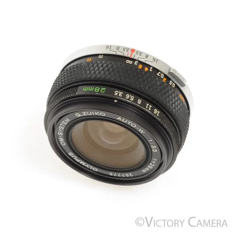 Olympus G.Zuiko 28mm F3.5 Auto-W OM Wide-Angle Prime Lens  [GOOD]