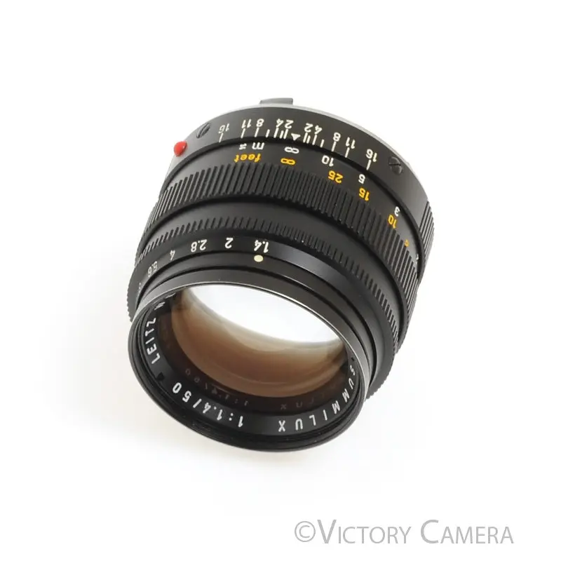 Leica Summilux 50mm F1.4 E43 V2 M Mount Black Lens  [EXC+]