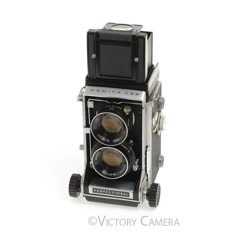 Mamiya C33 Medium Format TLR Camera w/ 80mm f2.8 Lens -New Seals- [EXC-]
