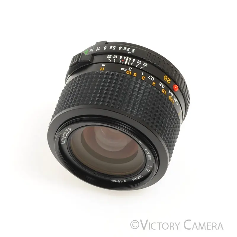 Minolta MD 28mm f2.0 FAST Wide Angle Lens  [EXC+]
