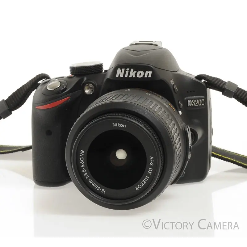 Nikon D3200 Digital SLR Camera Body w/ 18-55mm AF-S Lens ~60 Shots [MINT-]