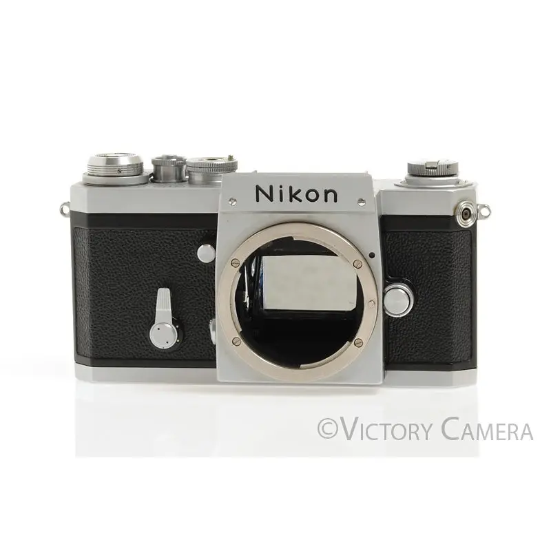 Nikon F Chrome 35mm Film Camera Body (only)  [EXC-]