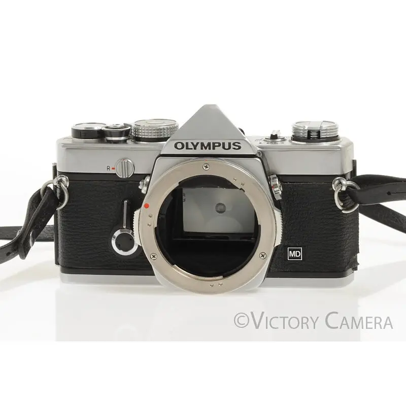 Olympus OM-1 MD Chrome Film Camera Body (no meter) [AS-IS]