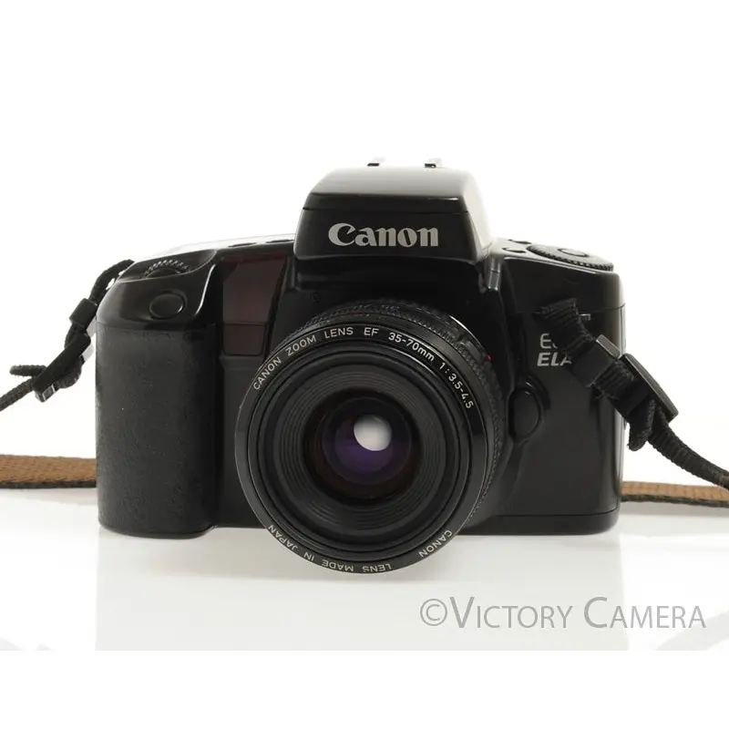 Canon EOS Elan EF Autofocus 35mm Film Camera w/ 35-70mm Zoom Lens  [EXC]