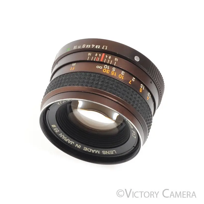 Konica Hexanon 50mm F1.7 AR Mount Prime Lens -Clean Glass-