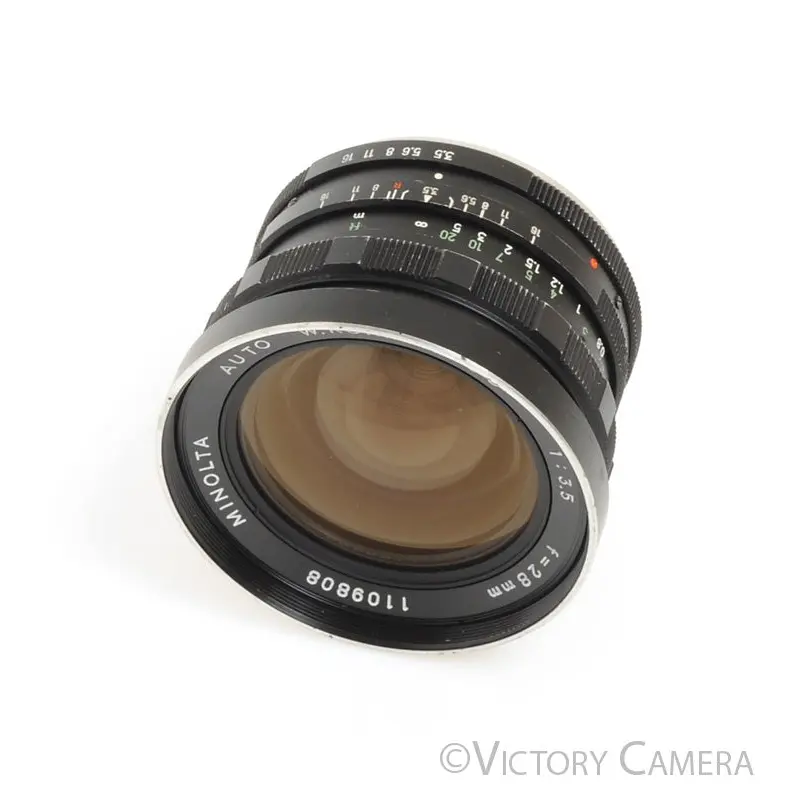 Minolta W.Rokkor SG 28mm f3.5 Manual Focus Wide Angle Prime Lens [GOOD]