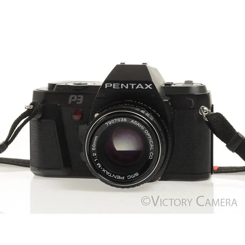Pentax P3 35mm Film Camera w/ 50mm f2 Prime Lens -Good Seals- [EXC]