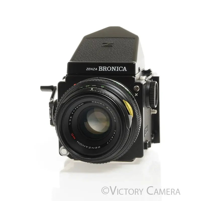 Zenza Bronica ETR S Camera w/ 75mm f2.8 Lens 120 Back [EXC]