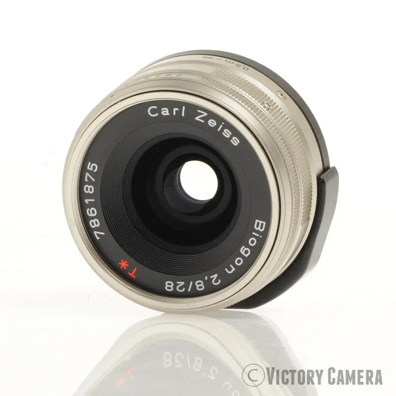 Contax 28mm f2.8 Zeiss Biogon T* Prime Lens for G1, G2 w/ Shade [MINT-]