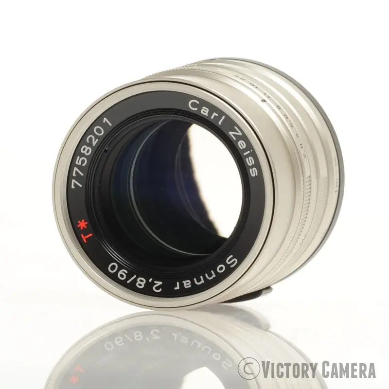 Contax 90mm f2.8 Zeiss Sonnar T* Prime Lens for G1, G2 w/ Shade [EXC+]