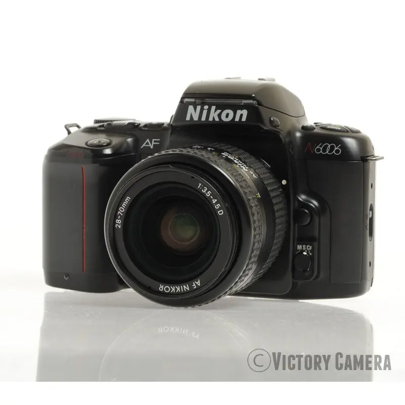 Nikon N6006 6000 AF Film SLR Camera w/ AF Nikkor 28-70mm Zoom Lens [EXC]