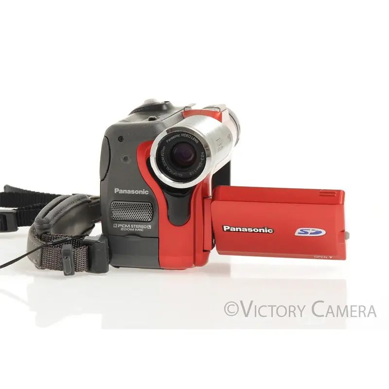 Panasonic PV-GS50D Red Mini DV Camcorder Camera [EXC]