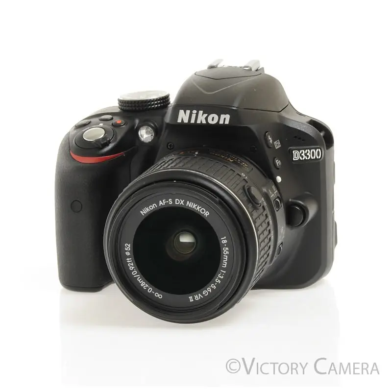 Nikon D3300 24MP Digital SLR Camera w/ 18-55mm VR II Lens ~400 Shots [MINT]
