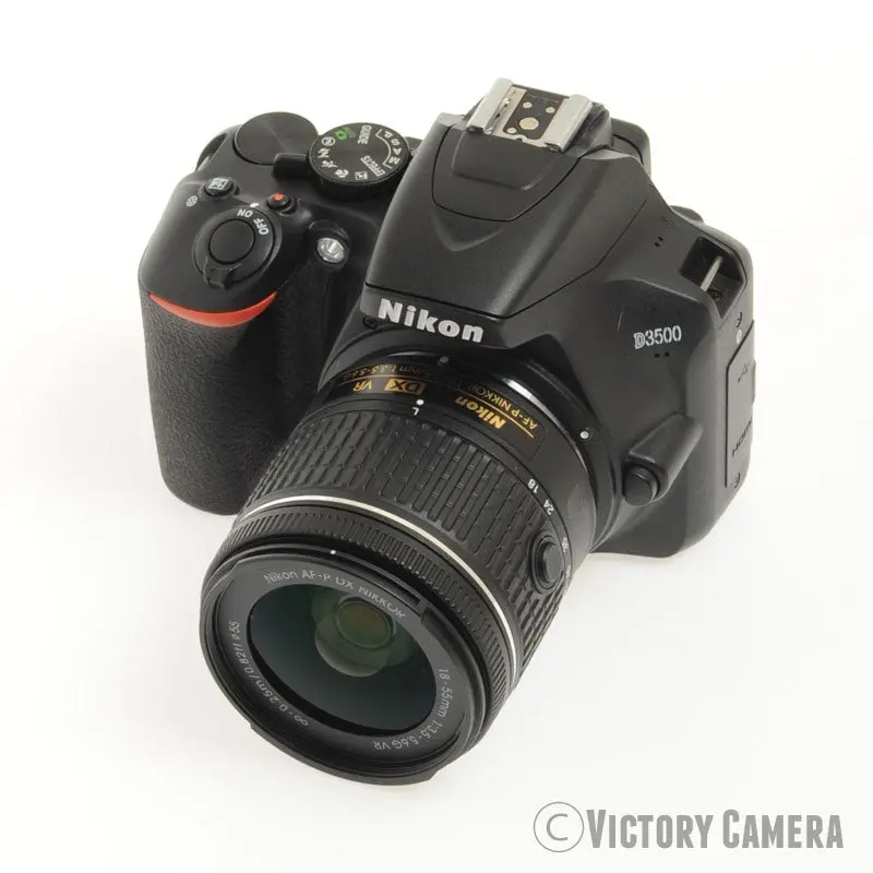 Nikon D3500 24.2MP Digital SLR Camera w/ 18-55mm Zoom Lens ~650 Shots [MINT-]