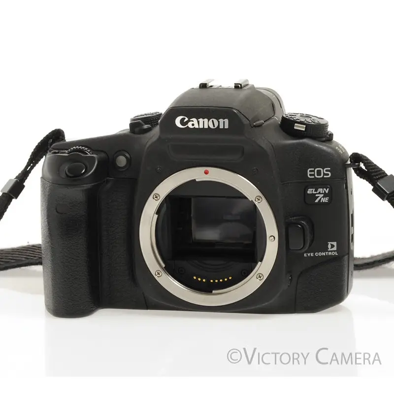 Canon Elan 7NE Black 35mm Autofocus Film Camera Body [EXC+]