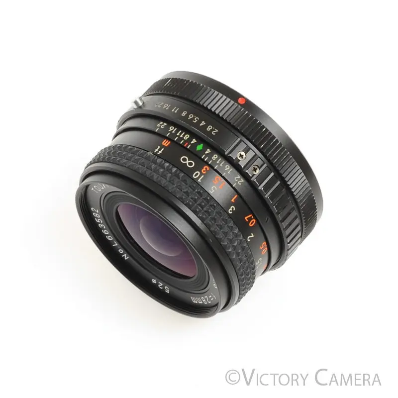 Tou/ Five Star Auto Wide Angle 28mm f2.8 Macro Lens for Canon FD Mount [EXC+]