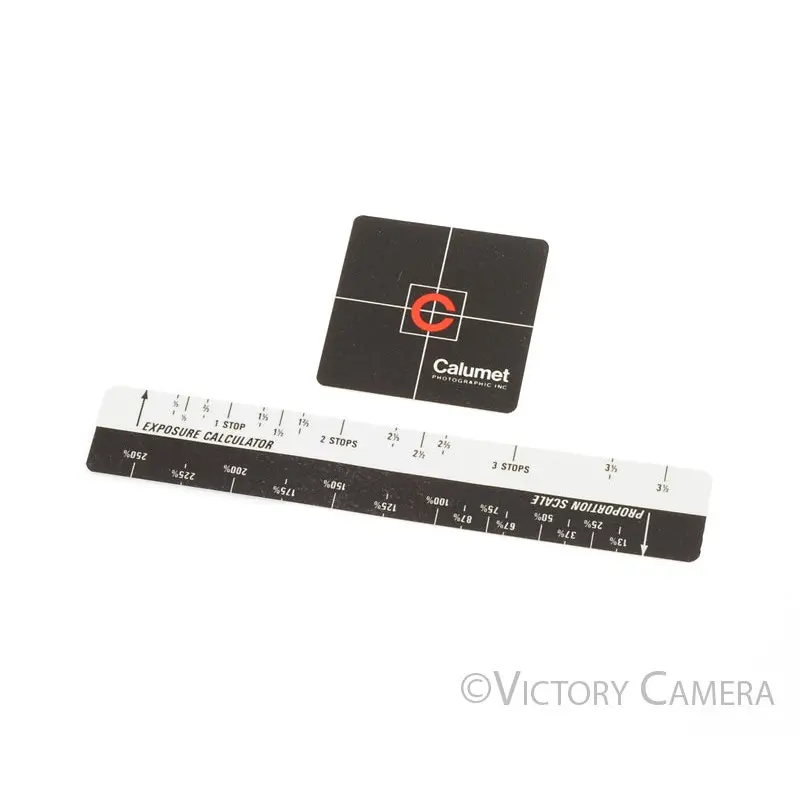 Calumet 4x5 View Camera Bellows Exposure Calculator [MINT-]