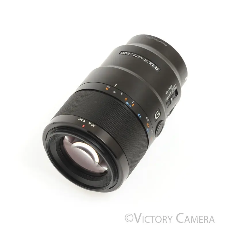 Sony FE 90mm f2.8 Macro G OSS Prime Lens for E Mount w/ Shade [MINT-]