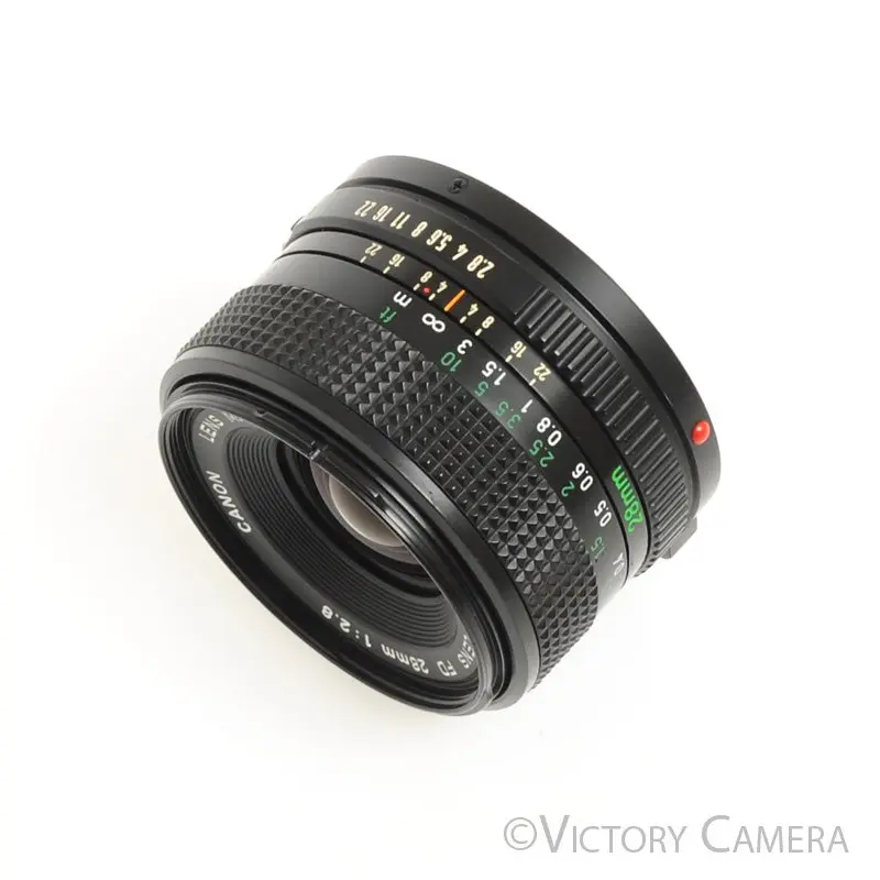 Canon FD 28mm f2.8 (late version) Manual Focus Wide Angle Lens [EXC+]
